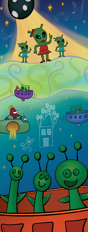 "Up in the Air!" Buellton's Community Art Project "Up in the Air!" - Alien Concert